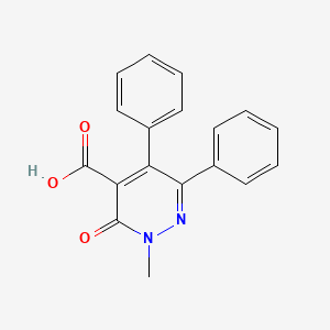 molecular formula C18H14N2O3 B5667177 2-methyl-3-oxo-5,6-diphenyl-2,3-dihydro-4-pyridazinecarboxylic acid 