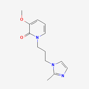 molecular formula C13H17N3O2 B5667197 3-methoxy-1-[3-(2-methyl-1H-imidazol-1-yl)propyl]pyridin-2(1H)-one 