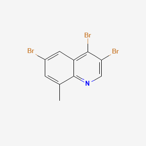 molecular formula C10H6Br3N B566725 3,4,6-Tribromo-8-methylquinoline CAS No. 1208470-26-1
