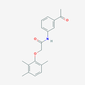 molecular formula C19H21NO3 B5667309 N-(3-acetylphenyl)-2-(2,3,6-trimethylphenoxy)acetamide 