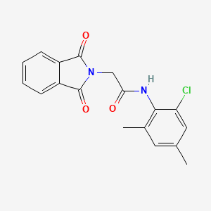 molecular formula C18H15ClN2O3 B5667319 N-(2-chloro-4,6-dimethylphenyl)-2-(1,3-dioxo-1,3-dihydro-2H-isoindol-2-yl)acetamide 
