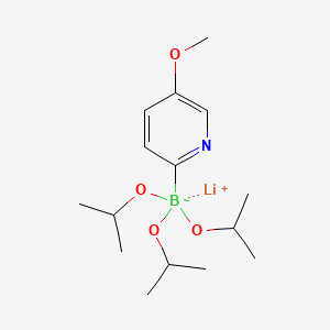 molecular formula C15H27BLiNO4 B566732 Lithium triisopropyl 2-(5-methoxypyridyl)borate CAS No. 1256364-38-1