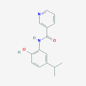 molecular formula C15H16N2O2 B5667325 N-(2-hydroxy-5-isopropylphenyl)nicotinamide 