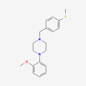 molecular formula C19H24N2OS B5667343 1-(2-methoxyphenyl)-4-[4-(methylthio)benzyl]piperazine 