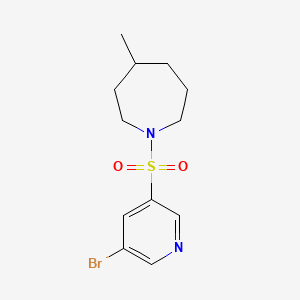 B566737 1-(5-Bromopyridin-3-ylsulfonyl)-4-methylazepane CAS No. 1275357-18-0