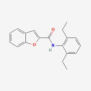 molecular formula C19H19NO2 B5667376 N-(2,6-diethylphenyl)-1-benzofuran-2-carboxamide 