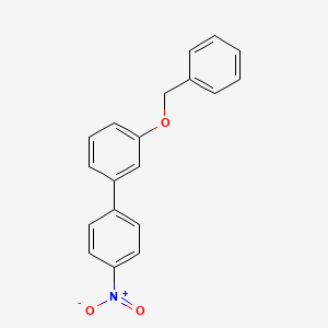 molecular formula C19H15NO3 B566751 1-(苄氧基)-3-(4-硝基苯基)苯 CAS No. 1373232-68-8