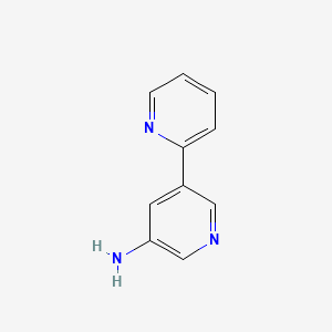 molecular formula C10H9N3 B566752 [2,3'-联吡啶]-5'-胺 CAS No. 1245745-55-4