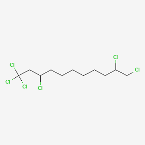 molecular formula C11H18Cl6 B566754 1,1,1,3,10,11-六氯十一烷 CAS No. 601523-28-8