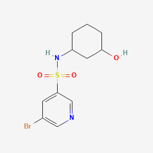 B566758 5-Bromo-n-(3-hydroxycyclohexyl)pyridine-3-sulfonamide CAS No. 1306271-60-2