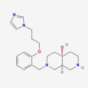 rel-(4aS,8aS)-2-{2-[3-(1H-imidazol-1-yl)propoxy]benzyl}octahydro-2,7-naphthyridin-4a(2H)-ol dihydrochloride