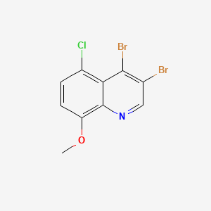 B566763 3,4-Dibromo-5-chloro-8-methoxyquinoline CAS No. 1209146-93-9