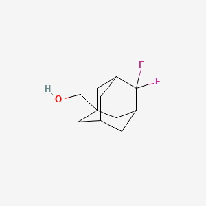 molecular formula C11H16F2O B566766 (4,4-Difluoroadamantan-1-yl)methanol CAS No. 1283719-51-6