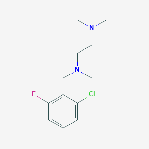 molecular formula C12H18ClFN2 B5667668 (2-chloro-6-fluorobenzyl)[2-(dimethylamino)ethyl]methylamine 