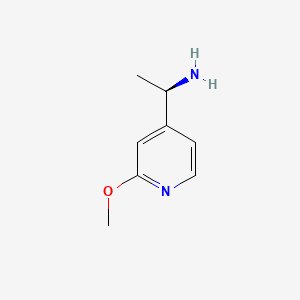 molecular formula C8H12N2O B566767 (R)-1-(2-甲氧基吡啶-4-基)乙胺 CAS No. 1213559-80-8