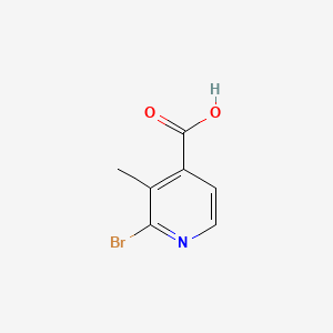 molecular formula C7H6BrNO2 B566768 2-溴-3-甲基异烟酸 CAS No. 1211583-05-9