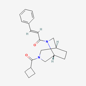 (1S*,5R*)-3-(cyclobutylcarbonyl)-6-[(2E)-3-phenylprop-2-enoyl]-3,6-diazabicyclo[3.2.2]nonane