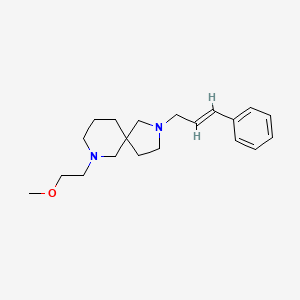 molecular formula C20H30N2O B5667712 7-(2-methoxyethyl)-2-[(2E)-3-phenyl-2-propen-1-yl]-2,7-diazaspiro[4.5]decane 