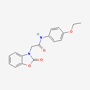 molecular formula C17H16N2O4 B5667718 N-(4-ethoxyphenyl)-2-(2-oxo-1,3-benzoxazol-3(2H)-yl)acetamide 