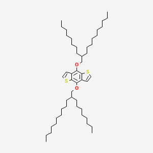 molecular formula C50H86O2S2 B566774 4,8-双((2-辛基十二烷基)氧基)苯并[1,2-b:4,5-b']二噻吩 CAS No. 1320201-19-1