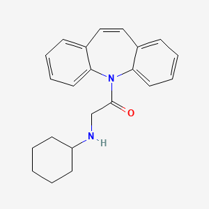 N-[2-(5H-dibenzo[b,f]azepin-5-yl)-2-oxoethyl]cyclohexanamine