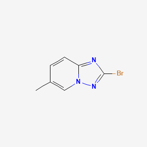 molecular formula C7H6BrN3 B566783 2-Bromo-6-methyl-[1,2,4]triazolo[1,5-a]pyridine CAS No. 1260678-93-0