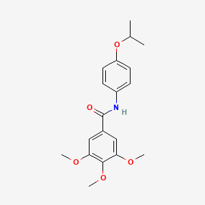 molecular formula C19H23NO5 B5667837 N-(4-isopropoxyphenyl)-3,4,5-trimethoxybenzamide 