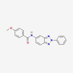 4-methoxy-N-(2-phenyl-2H-1,2,3-benzotriazol-5-yl)benzamide