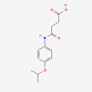 molecular formula C13H17NO4 B5667866 4-[(4-isopropoxyphenyl)amino]-4-oxobutanoic acid 
