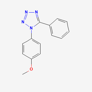 molecular formula C14H12N4O B5667872 1-(4-methoxyphenyl)-5-phenyl-1H-tetrazole 