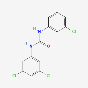 molecular formula C13H9Cl3N2O B5667889 N-(3-氯苯基)-N'-(3,5-二氯苯基)脲 CAS No. 4300-36-1