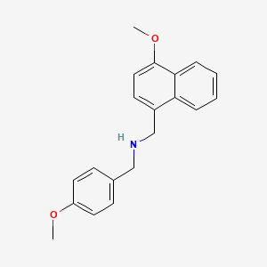 molecular formula C20H21NO2 B5667896 (4-methoxybenzyl)[(4-methoxy-1-naphthyl)methyl]amine 