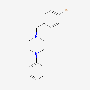 molecular formula C17H19BrN2 B5667939 1-(4-溴苄基)-4-苯基哌嗪 CAS No. 368879-18-9