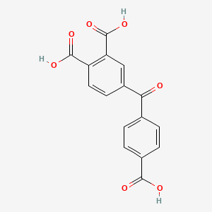molecular formula C16H10O7 B5667941 4-(4-carboxybenzoyl)phthalic acid 