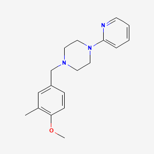 molecular formula C18H23N3O B5667972 1-(4-methoxy-3-methylbenzyl)-4-(2-pyridinyl)piperazine CAS No. 331856-27-0