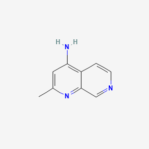 molecular formula C9H9N3 B566801 2-Methyl-1,7-naphthyridin-4-amine CAS No. 1245210-84-7