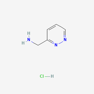 molecular formula C5H8ClN3 B566802 吡啶并-3-基甲胺盐酸盐 CAS No. 1228788-25-7