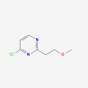 molecular formula C7H9ClN2O B566803 4-Chloro-2-(2-methoxyethyl)pyrimidine CAS No. 1250447-21-2