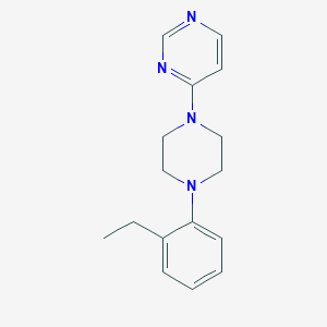 molecular formula C16H20N4 B5668033 4-[4-(2-ethylphenyl)piperazin-1-yl]pyrimidine 