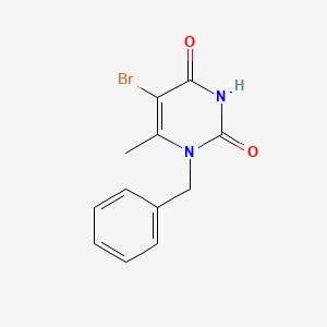 molecular formula C12H11BrN2O2 B5668039 1-benzyl-5-bromo-6-methyl-2,4(1H,3H)-pyrimidinedione CAS No. 5484-44-6
