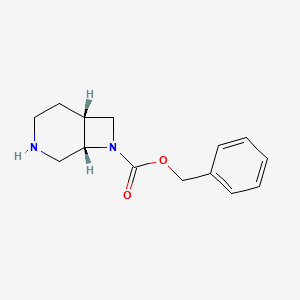 molecular formula C14H18N2O2 B566805 (1S,6R)-8-Cbz-3,8-diazabicyclo[4.2.0]octane CAS No. 1293941-04-4