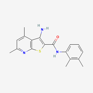 molecular formula C18H19N3OS B5668068 3-amino-N-(2,3-dimethylphenyl)-4,6-dimethylthieno[2,3-b]pyridine-2-carboxamide 