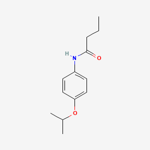 molecular formula C13H19NO2 B5668087 N-(4-isopropoxyphenyl)butanamide 