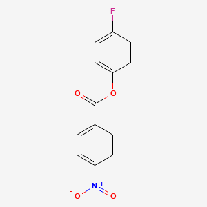 molecular formula C13H8FNO4 B5668121 4-fluorophenyl 4-nitrobenzoate CAS No. 347-82-0