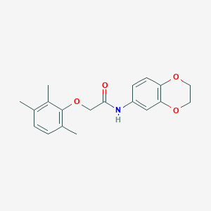 molecular formula C19H21NO4 B5668124 N-(2,3-dihydro-1,4-benzodioxin-6-yl)-2-(2,3,6-trimethylphenoxy)acetamide 