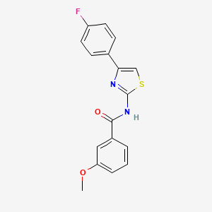 molecular formula C17H13FN2O2S B5668155 N-[4-(4-fluorophenyl)-1,3-thiazol-2-yl]-3-methoxybenzamide 