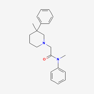 molecular formula C21H26N2O B5668166 N-methyl-2-(3-methyl-3-phenylpiperidin-1-yl)-N-phenylacetamide 