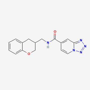 molecular formula C16H15N5O2 B5668182 N-(3,4-dihydro-2H-chromen-3-ylmethyl)tetrazolo[1,5-a]pyridine-7-carboxamide 