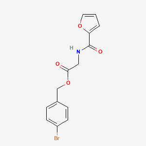 molecular formula C14H12BrNO4 B5668204 4-bromobenzyl N-2-furoylglycinate 
