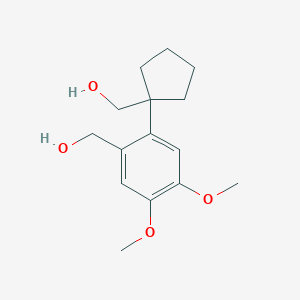 molecular formula C15H22O4 B5668341 {2-[1-(hydroxymethyl)cyclopentyl]-4,5-dimethoxyphenyl}methanol 